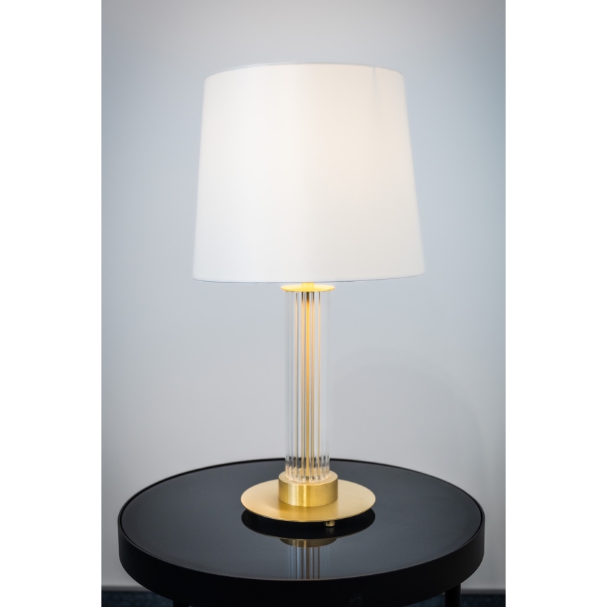 Argon 8540 - Stolná lampa HAMPTON 1xE27/15W/230V 57 cm biela