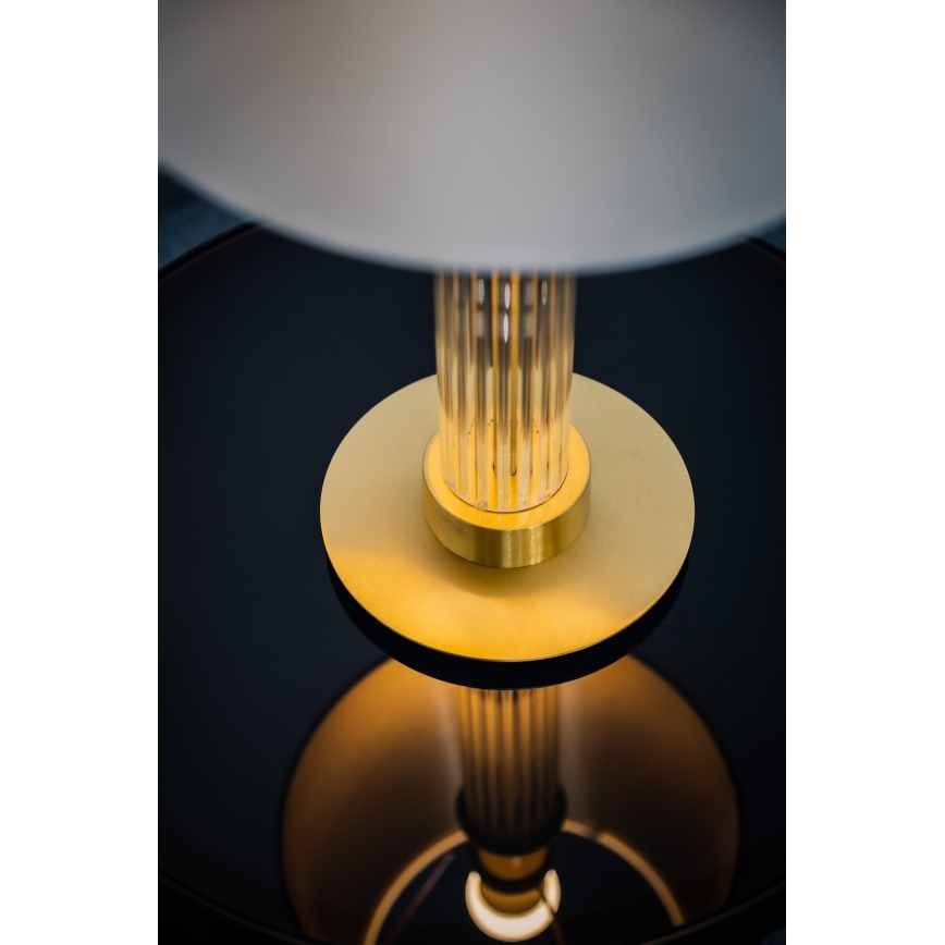 Argon 8540 - Stolná lampa HAMPTON 1xE27/15W/230V 57 cm biela