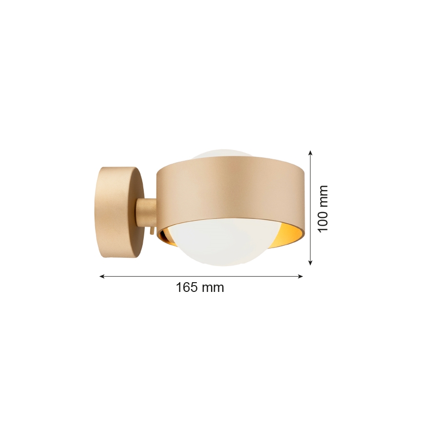 Argon 8567 - Kúpeľňové nástenné svietidlo MASSIMO PLUS 1xG9/6W/230V IP44 zlatá