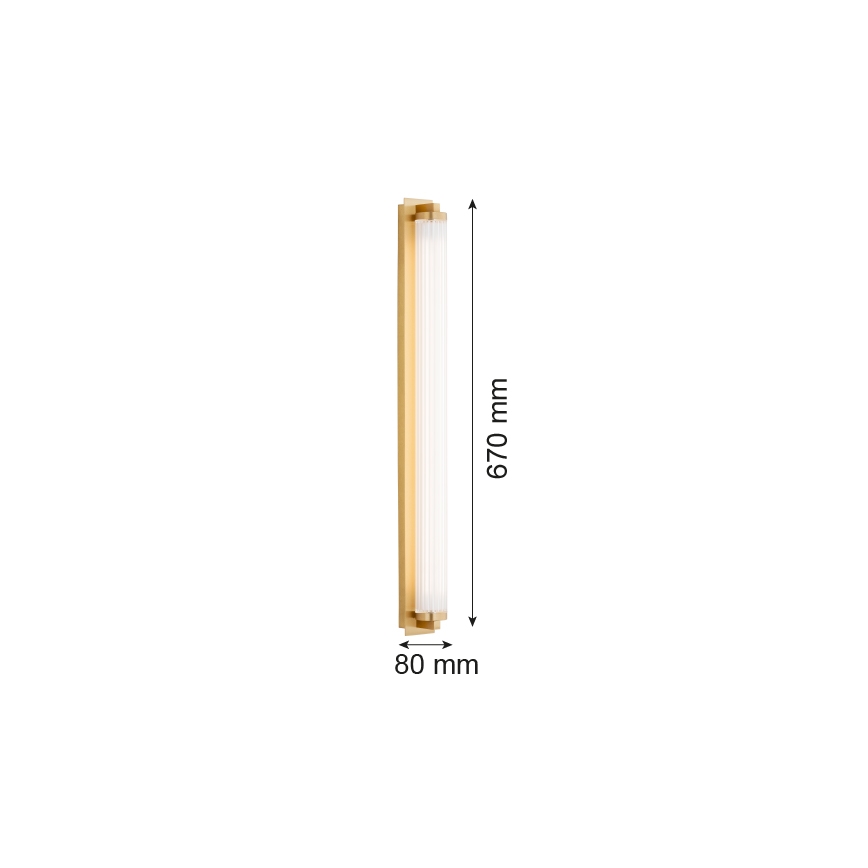 Argon 8622 - LED Nástenné svietidlo HAMPTON LED/34W/230V 3000K mosadz