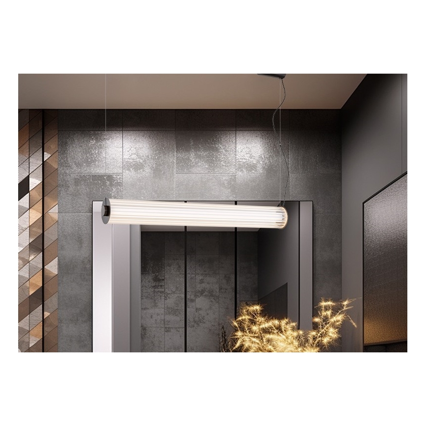 Argon 8625 - LED Luster na lanku HAMPTON LED/90W/230V 3000K 120 cm čierna