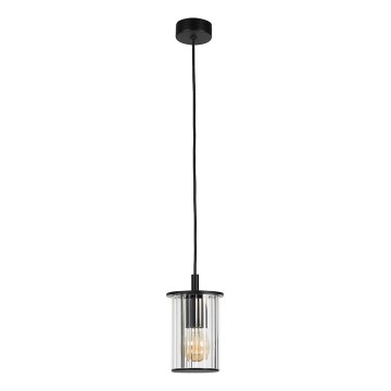 Argon 8751 - Vonkajší luster na lanku NORFOLK 1xE27/15W/230V IP44 čierna