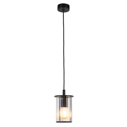 Argon 8751 - Vonkajší luster na lanku NORFOLK 1xE27/15W/230V IP44 čierna