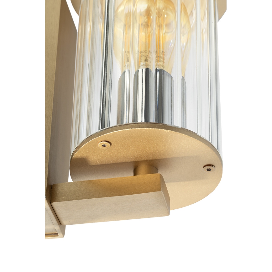 Argon 8752 - Vonkajšie nástenné svietidlo NORFOLK 1xE27/15W/230V IP44 zlatá