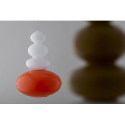 Argon 8822 - Luster na lanku DIEGO 1xGU10/5W/230V biela/oranžová