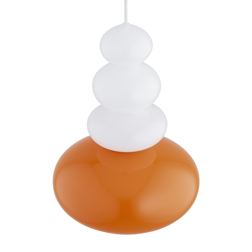 Argon 8822 - Luster na lanku DIEGO 1xGU10/5W/230V biela/oranžová