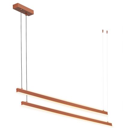 Argon 8837 - LED Luster na lanku MIAMI LED/74W/230V 3000K hnedá