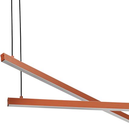 Argon 8837 - LED Luster na lanku MIAMI LED/74W/230V 3000K hnedá