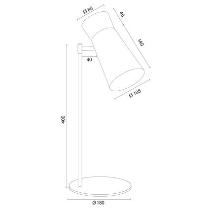 Argon 8877 - Stolová lampa LORD 1xE14/7W/230V fialová