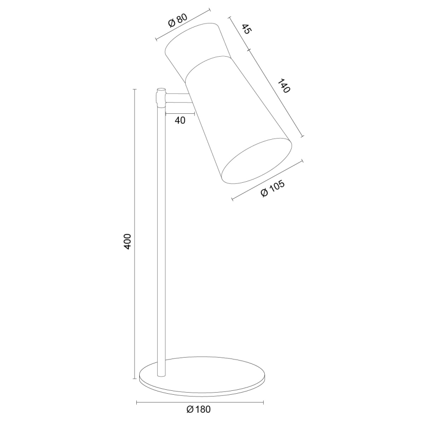 Argon 8877 - Stolová lampa LORD 1xE14/7W/230V fialová