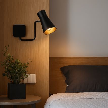 Argon 8880 - Nástenné svietidlo LORD 1xE14/7W/230V čierne