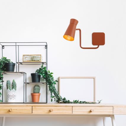 Argon 8882 - Nástenné svietidlo LORD 1xE14/7W/230V terakotové