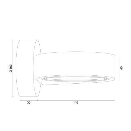 Argon 8899 - Nástenné svietidlo LOTUS 1xGX53/12W/230V zlaté
