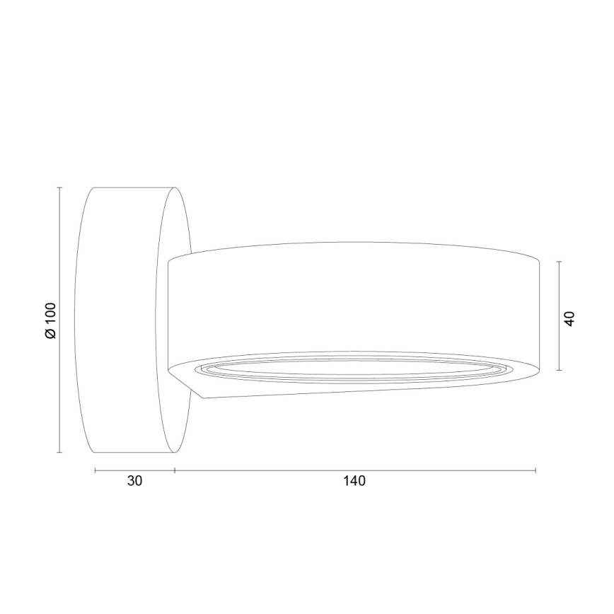 Argon 8901 - Nástenné svietidlo LOTUS 1xGX53/12W/230V fialové