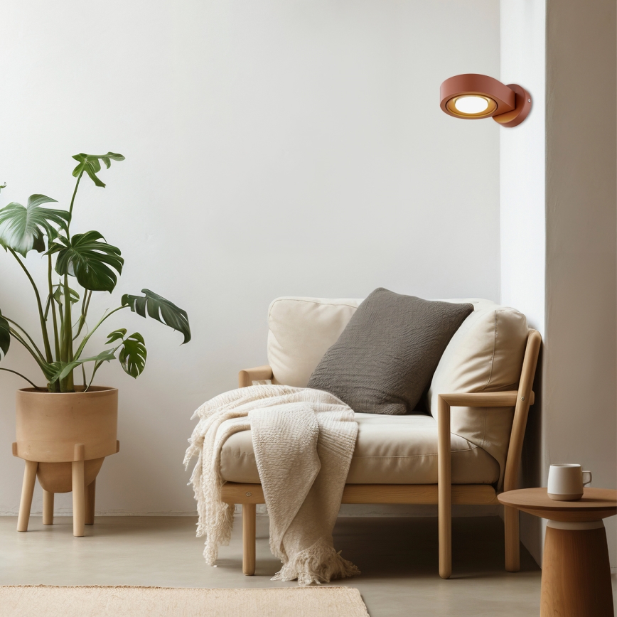 Argon 8902 - Nástenné svietidlo LOTUS 1xGX53/12W/230V terakotové