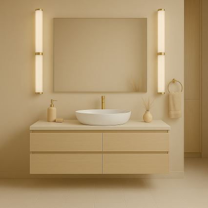 Argon 8926 - LED kúpeľňové osvetlenie k zrkadlu BATUMI LED/24W/230V 3000K IP44 zlatá