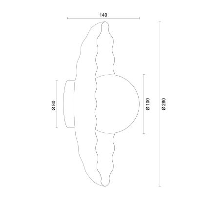 Argon 8933 - Nástenné svietidlo BOLL 1xG9/6W/230V modrá