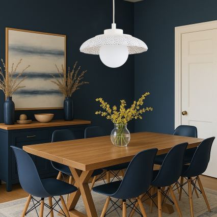 Argon 8947 - Závesné svietidlo na lankách BOLL 1xG9/6W/230V biela