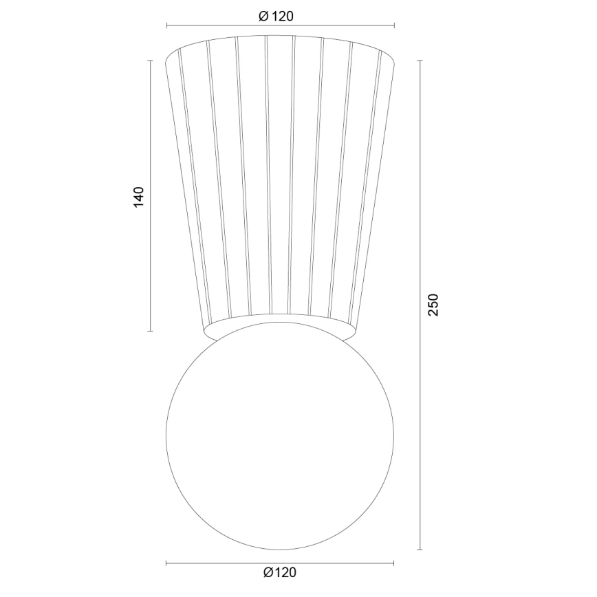 Argon 8974 - Kúpeľňové stropné svietidlo VOLANTE 1xG9/6W/230V IP44 pr. 12 cm hnedé