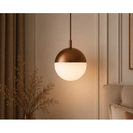Argon 8998 - Vonkajšie závesné svietidlo na lanku LIV 1xE27/15W/230V IP44 hnedé