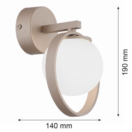 Argon 9002 - Nástenné svietidlo SATUROS 1xG9/6W/230V