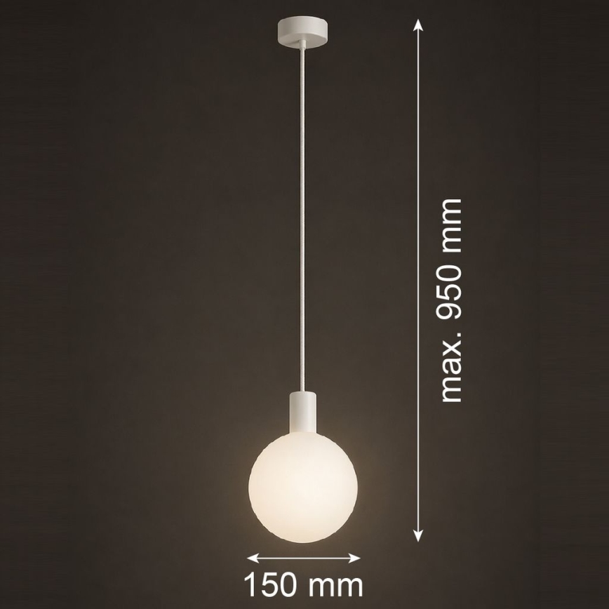 Argon 9004 - Vonkajšie závesné svietidlo ORE na lanku 1xG9/6W/230V IP44 biele
