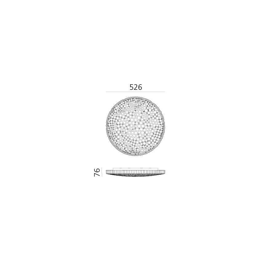 Artemide 0210010APP - LED Stmievateľné stropné svietidlo CALIPSO LED/50W/230V 3000K