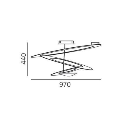 Artemide 1242010A - Stropné svietidlo PIRCE 1xR7s/11W/230V biela