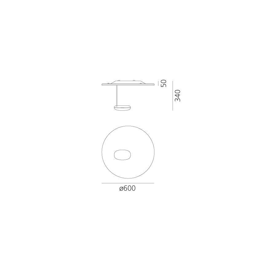 Artemide 1471110A - LED Stmievateľné stropné svietidlo DROPLET LED/29W/230V 3000K