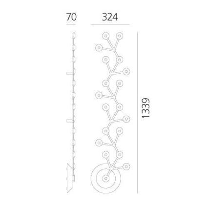 Artemide 1596050APP - LED Stmievateľné stropné svietidlo NET LED/45W/230V 3000K