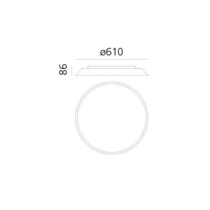 Artemide AR 0241320A - LED Stropné svietidlo FEBE 4xLED/30W/230V