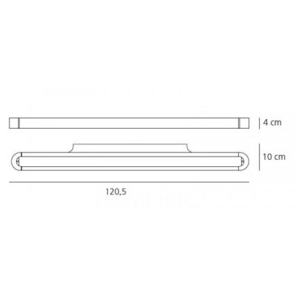 Artemide AR 1917010A - LED Nástenné svietidlo TALO 120 1xLED/51W/230V