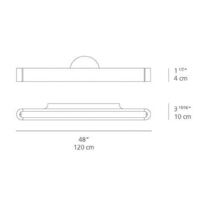 Artemide AR 1917020A - LED Nástenné svietidlo TALO 120 1xLED/51W/230V