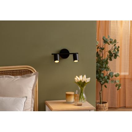 Atmosphera - Bodové svietidlo VICO 2xGU10/25W/230V čierne