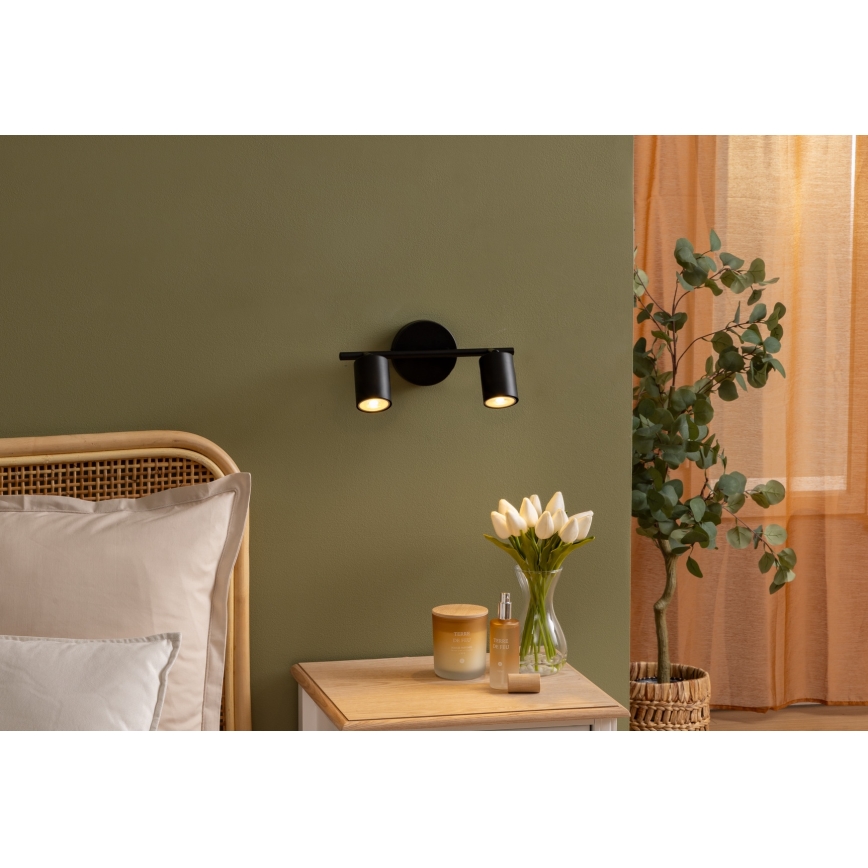 Atmosphera - Bodové svietidlo VICO 2xGU10/25W/230V čierne