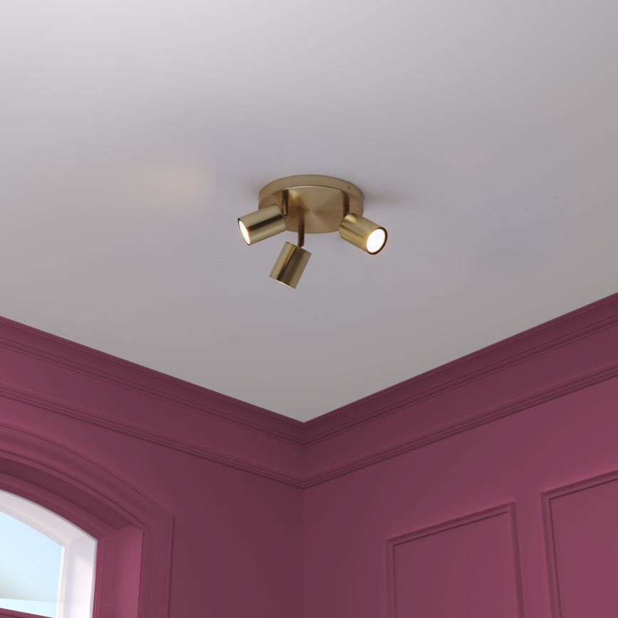 Atmosphera - Bodové svietidlo VICO 3xGU10/25W/230V zlaté