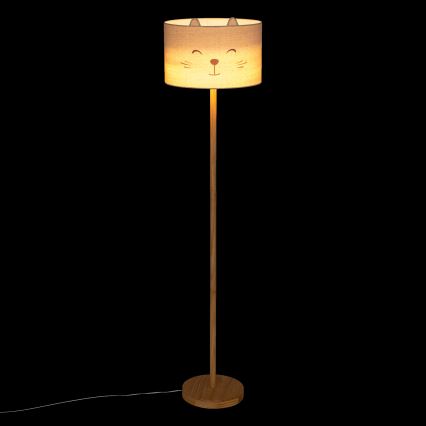 Atmosphera - Detská stojacia lampa FÉLIX 1xE27/40W/230V s motívom mačky