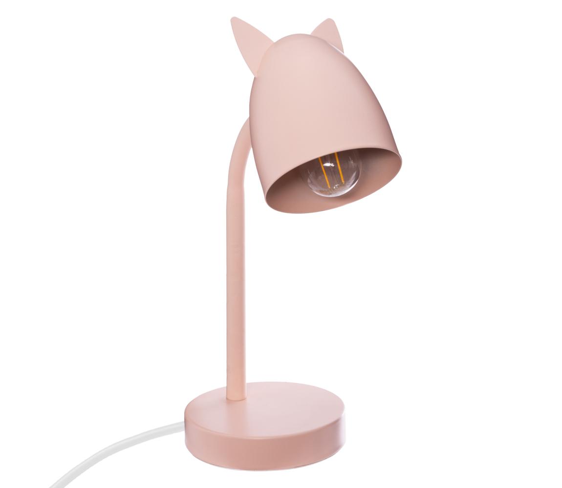 Atmosphera - Detská stolná lampa OREILLES 1xE14/40W/230V ružová 158756A