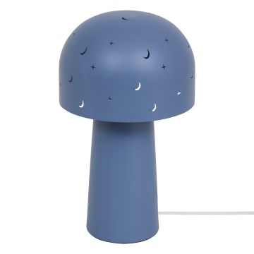 Atmosphera - Detská stolná lampa STARRY MUSHROOM 1xE14/25W/230V modrá