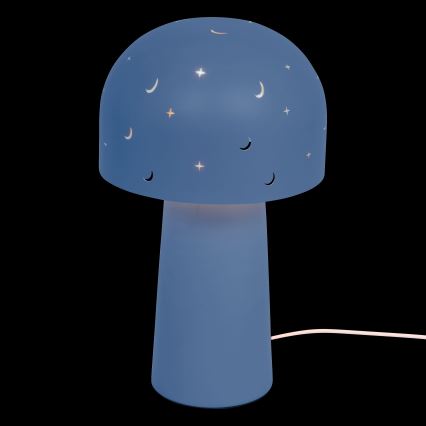 Atmosphera - Detská stolná lampa STARRY MUSHROOM 1xE14/25W/230V modrá