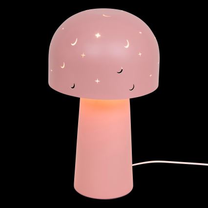 Atmosphera - Detská stolná lampa STARRY MUSHROOM 1xE14/25W/230V ružová