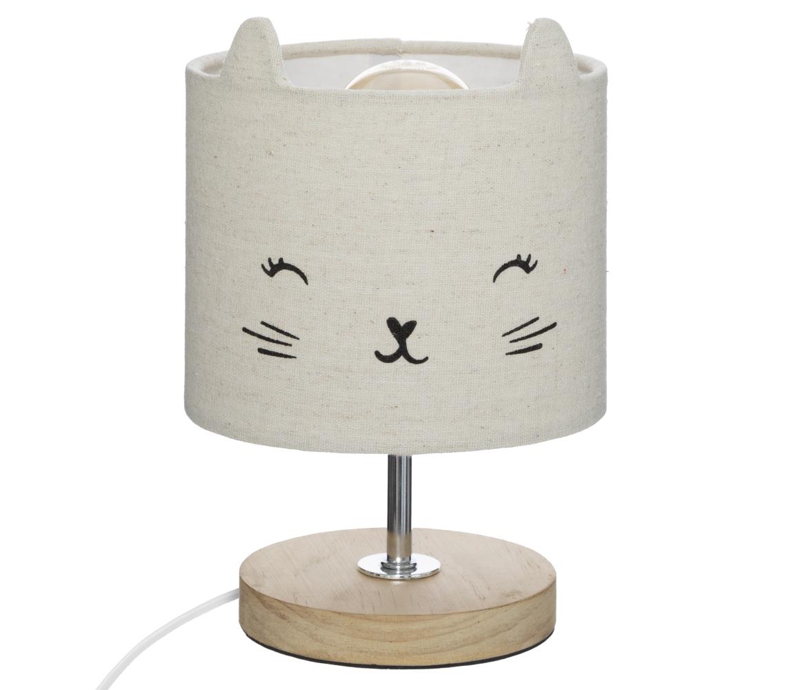 Atmosphera - Detská stolná lampa TOXEY 1xE14/25W/230V mačka 174004A