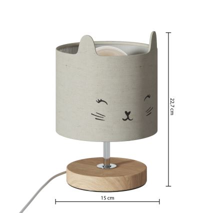 Atmosphera - Detská stolná lampa TOXEY 1xE14/25W/230V mačka