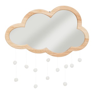 Atmosphera - Detské nástenné zrkadlo CLOUD 40x36 cm kaučukovník