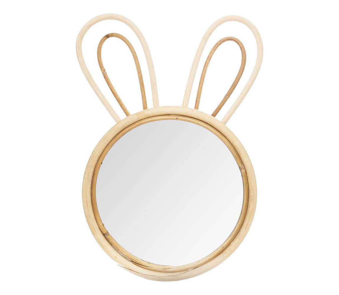 Atmosphera - Detské nástenné zrkadlo RABBIT 37x24 cm bambus 158641