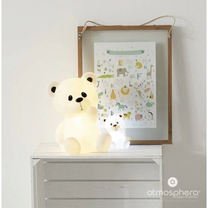 Atmosphera - LED Detské nočné svetlo TEDDY LED/3xAA biela
