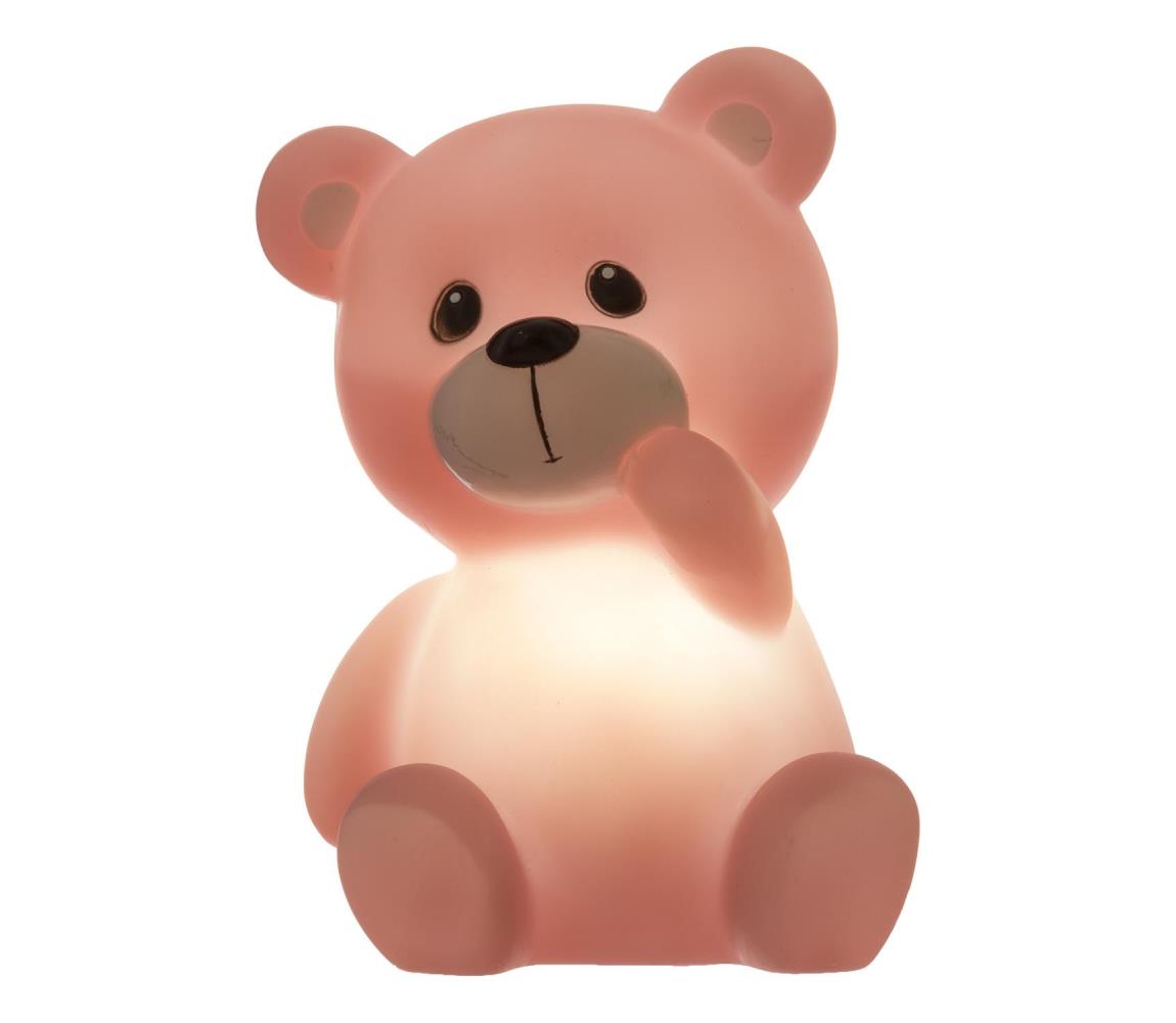 Atmosphera - LED Detské nočné svetlo TEDDY LED/3xLR44 ružové 127135