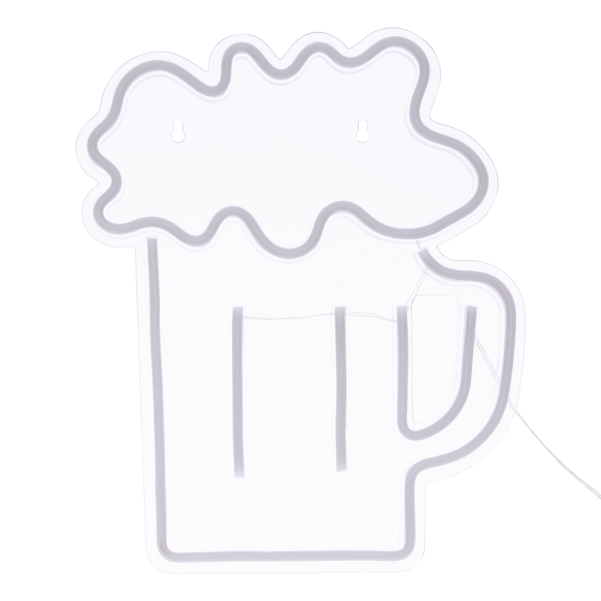 Atmosphera - LED neónová nástenná dekorácia BEER LED/5V