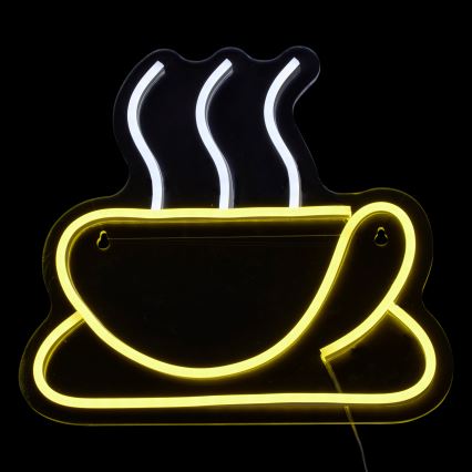 Atmosphera - LED neónová nástenná dekorácia CAFÉ LED/5V