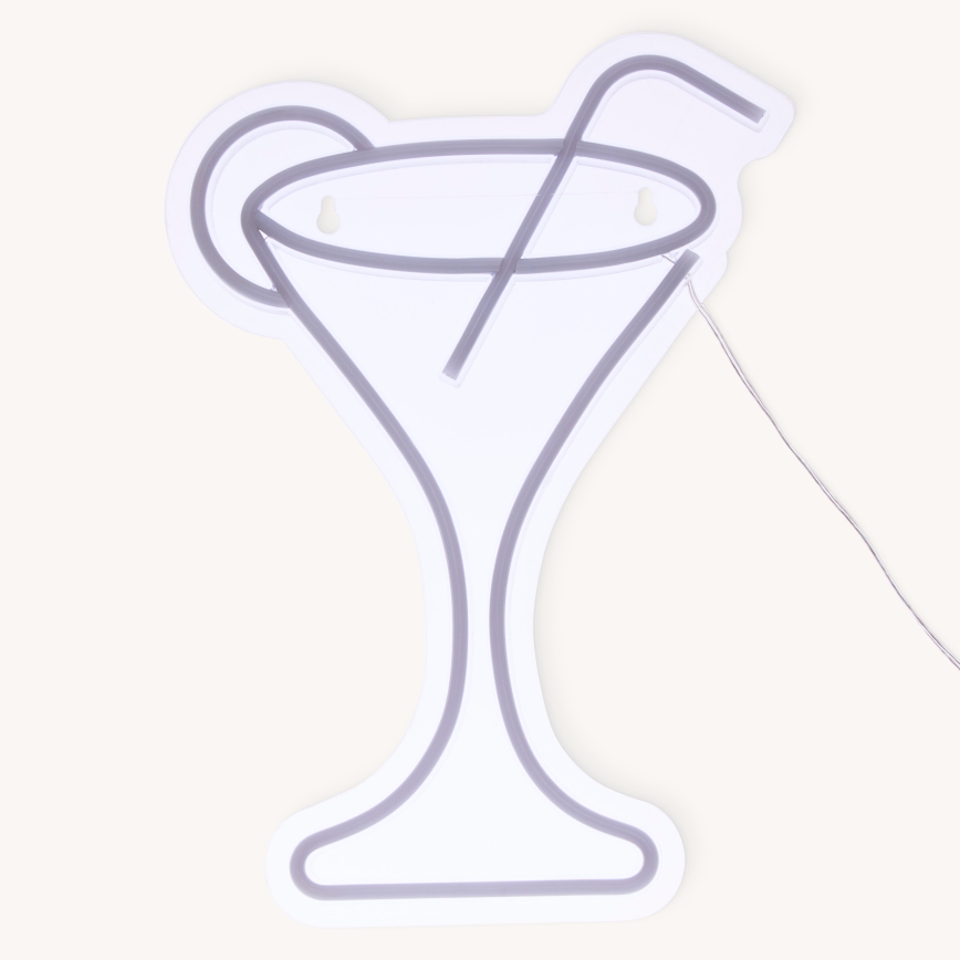 Atmosphera - LED neónová nástenná dekorácia COCTAIL LED/5V